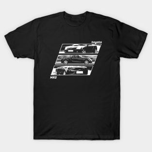 TOYOTA MR2 MK3 Black 'N White Archive 2 (Black Version) T-Shirt